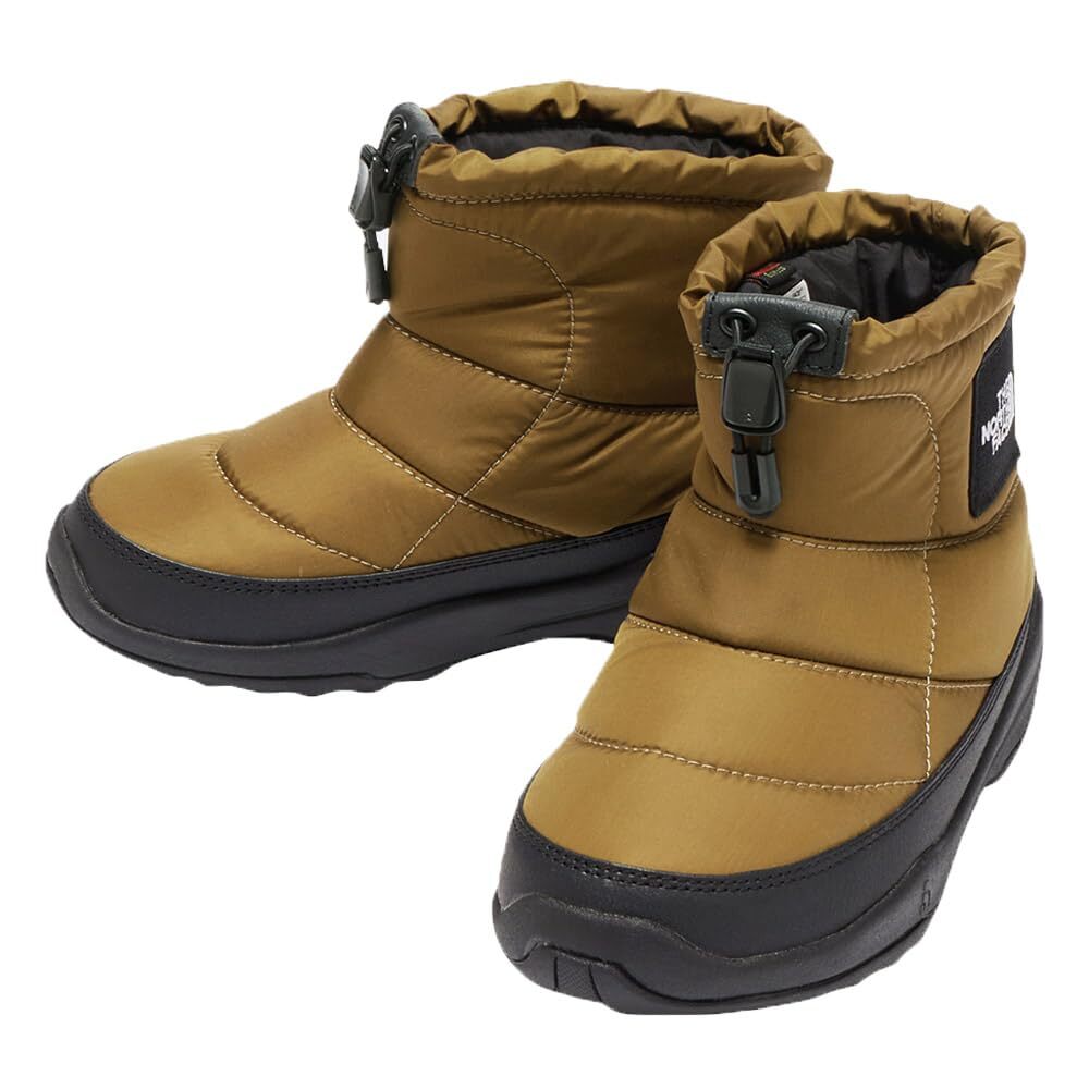 New [The North Face] K Nuptse Bootie Logo Short Moss Green/TNF 