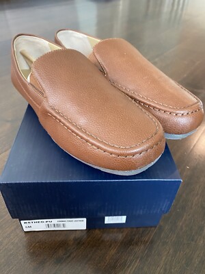 Nordstrom Kids Dress Shoes Loafers Boys Size 6M Cognac Faux