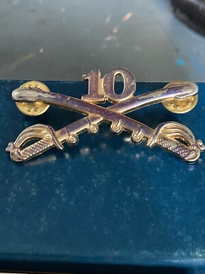 Insignia for the 10th calvary regiment Lapel Pin EUC K539 | eBay