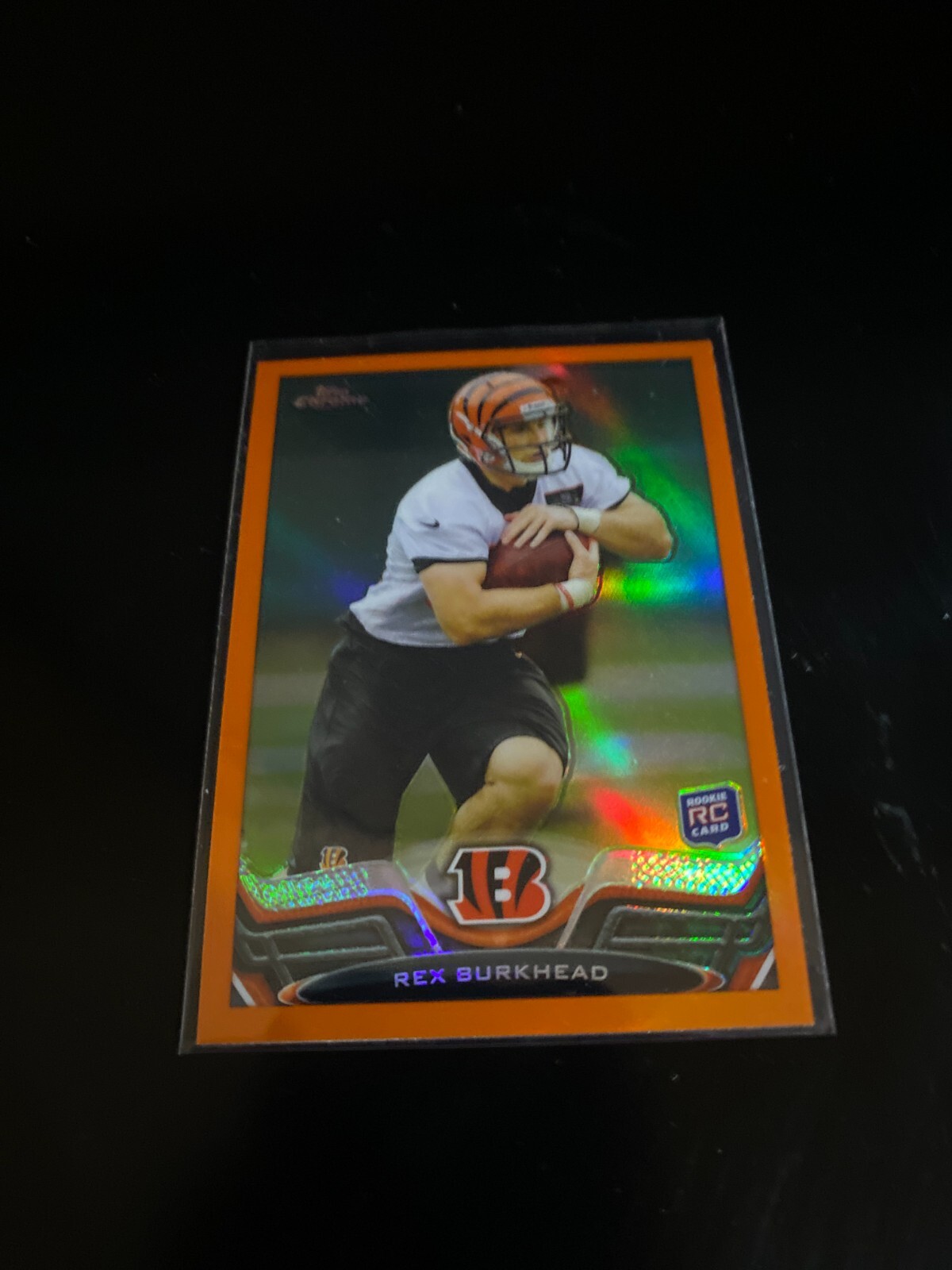 Rex Burkhead Topps Chrome #8 Orange Refractor