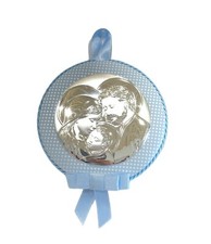 Capoculla Médaillon Bébé " Sainte Famille " en Argent By Atelier