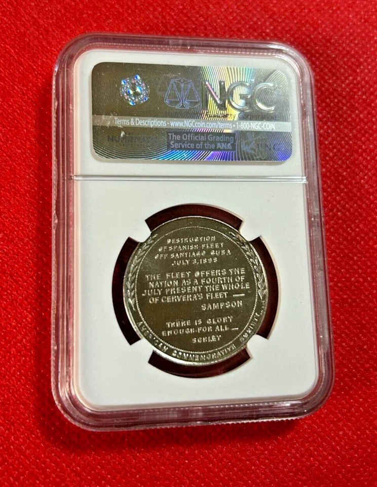 1948 C.SMITH SC50C ADMIRAL WILLIAM T.SAMPSON NGC MS 67 HIGHEST GRADE - Image 2 of 2