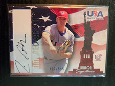 2007 USA Baseball National Signature Black Ink /595 Tim Alderson Auto Orioles SP