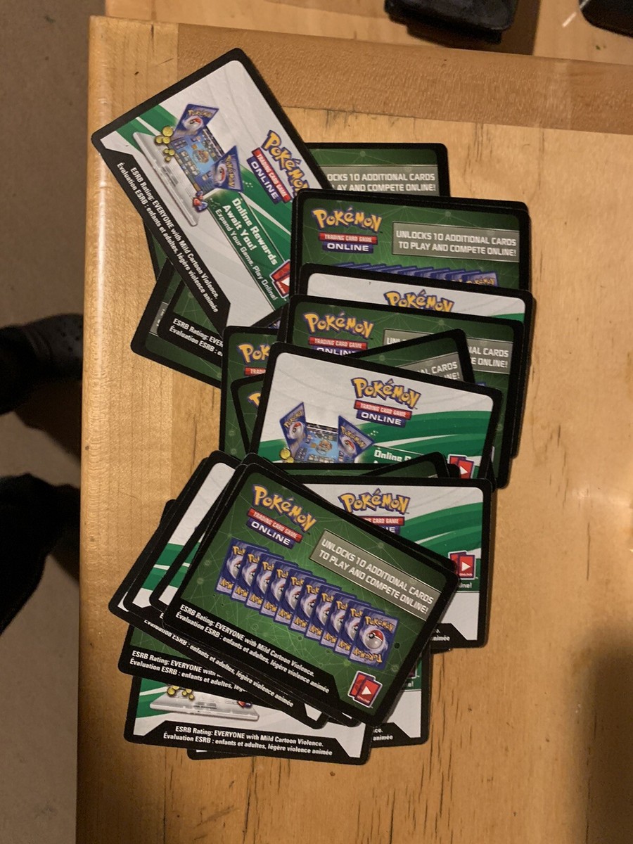 POKEMON TRADING CARD GAME ONLINE QR CARD CODES LOT OF 108