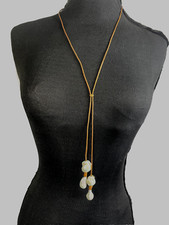 NEW Perle By Lola 3Way BAROQUE GENUINE PEARLS Necklace