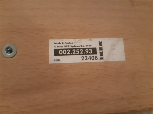 IKEA FINNVARD 002.252.93, 2 Holzböcke mit Ablage, Buche, kein Versand siehe Text - Bild 3 von 3