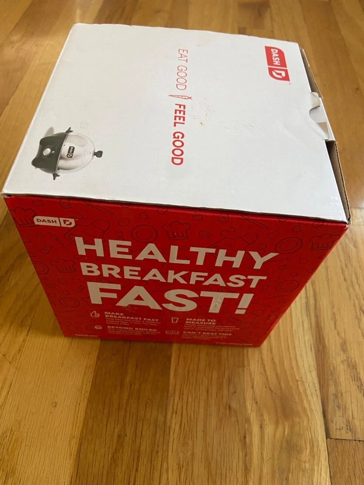 Dash Black Rapid Egg Cooker 6-Capacity One-Touch 360W Open Box New