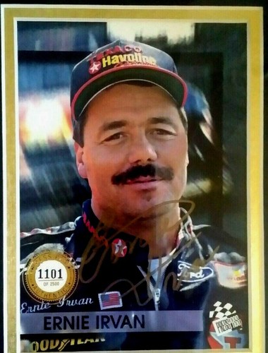 Ernie Irvan Nascar Autographed 6x8 Photo Matted to 8x10 w/COA RC#1085