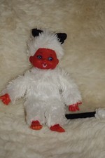 VINTAGE  Monchhichi  Monchichi  Teufel in Weiß  aus der 70er Jahre  sehr SELTEN
