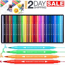 Marcadores De 35 Colores Doble Punta Pincel Colorear Plumones Para Ni os Adultos