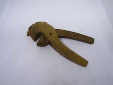 Vintage mid century carved wood nutcracker - Tramp art style 