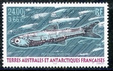 TIMBRE T.A.A.F. TERRES AUSTRALES NEUF  N° 268 **  POISSONS LANTERNE COTE ++ 11 €