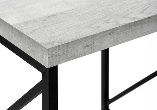 Industrial Style Contemporary X Base 2 Pc Nesting Table Set in Grey - Picture 7 of 10