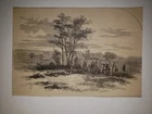 Battle of Antietam Maryland Scene E Civil War 1862  HW Sketch RARE!