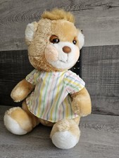 Vintage Fisher Price Brown Teddy Beddy Bear Plush Stuffed Toy PJs Large 14" 1983