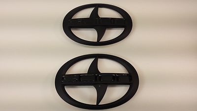 1 - Set of BRAND NEW SCION FR-S Front and Rear Black Badge Emblem FRS F/R PAIR