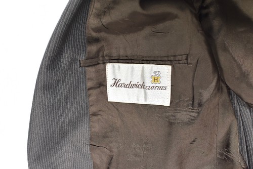 Mens Vintage Hardwick Western Pin Stripe Blazer Brown 2 Button Possible Size 42 - Picture 8 of 11