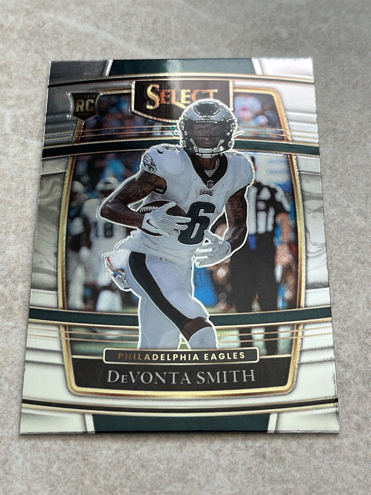 2021 Panini Select Concourse Silver Prizm #49 Devonta Smith RC Rookie NFL Eagles