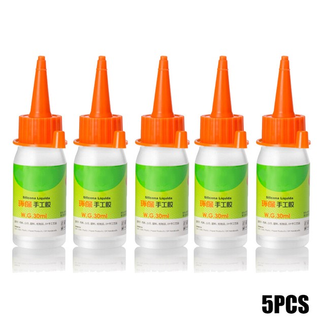 1/5pcs 30ml Liquid Glue Alcohol Adhesive Textile Fabric Stationery