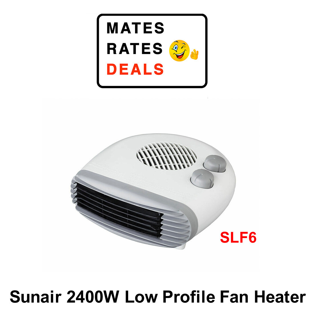 Sunair 2400W Low Profile Portable Fan Heater Floor Table Desk SLF6-NEW |  eBay
