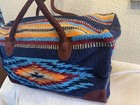 New Handwoven Vibrantly Cantina Southwest Cowboy Indian Traveling Weekender Bag — photo 3