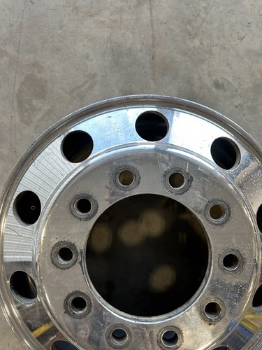 22.5" x 8.25, Alcoa Semi Dually 10 Lug Wheel Peterbilt Kenworth Mack - Picture 5 of 9