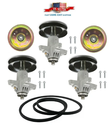 Complete 54" Spindle Pulley Belt Kit For Craftsman PGT9000 54" Deck Kit