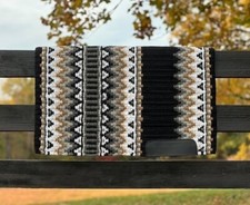 Western Show Horse Riding Handmade Saddle Pad Wool in 34 42