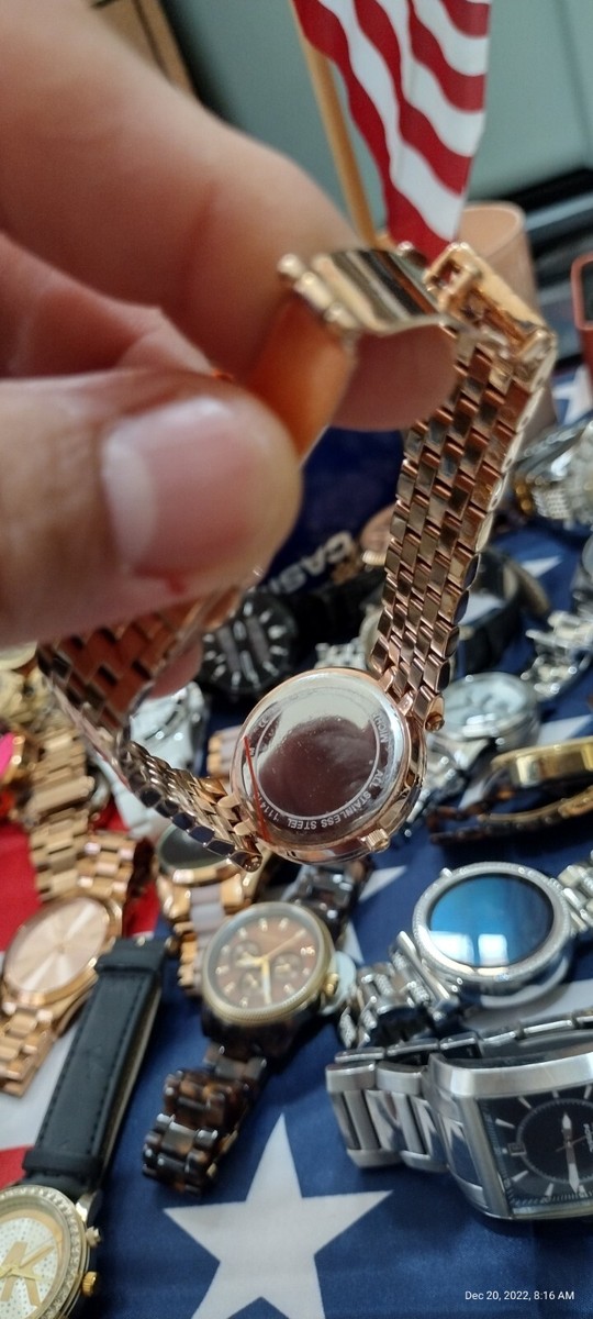 MICHAELKORS ラインストーンホワイトシェルピンクゴールドMK5491 MICHAELKORS ラインストーンホワイトシェルピンクゴールドMK5491