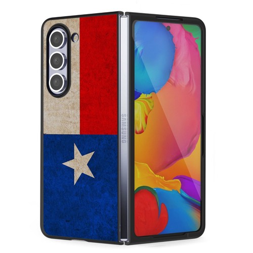 DESIGNED FLAG BLACK RED BLUE 2-PC SLIM GRIP Cover Case FOR GALAXY Z FOLD 5 PHONE - Picture 11 of 12