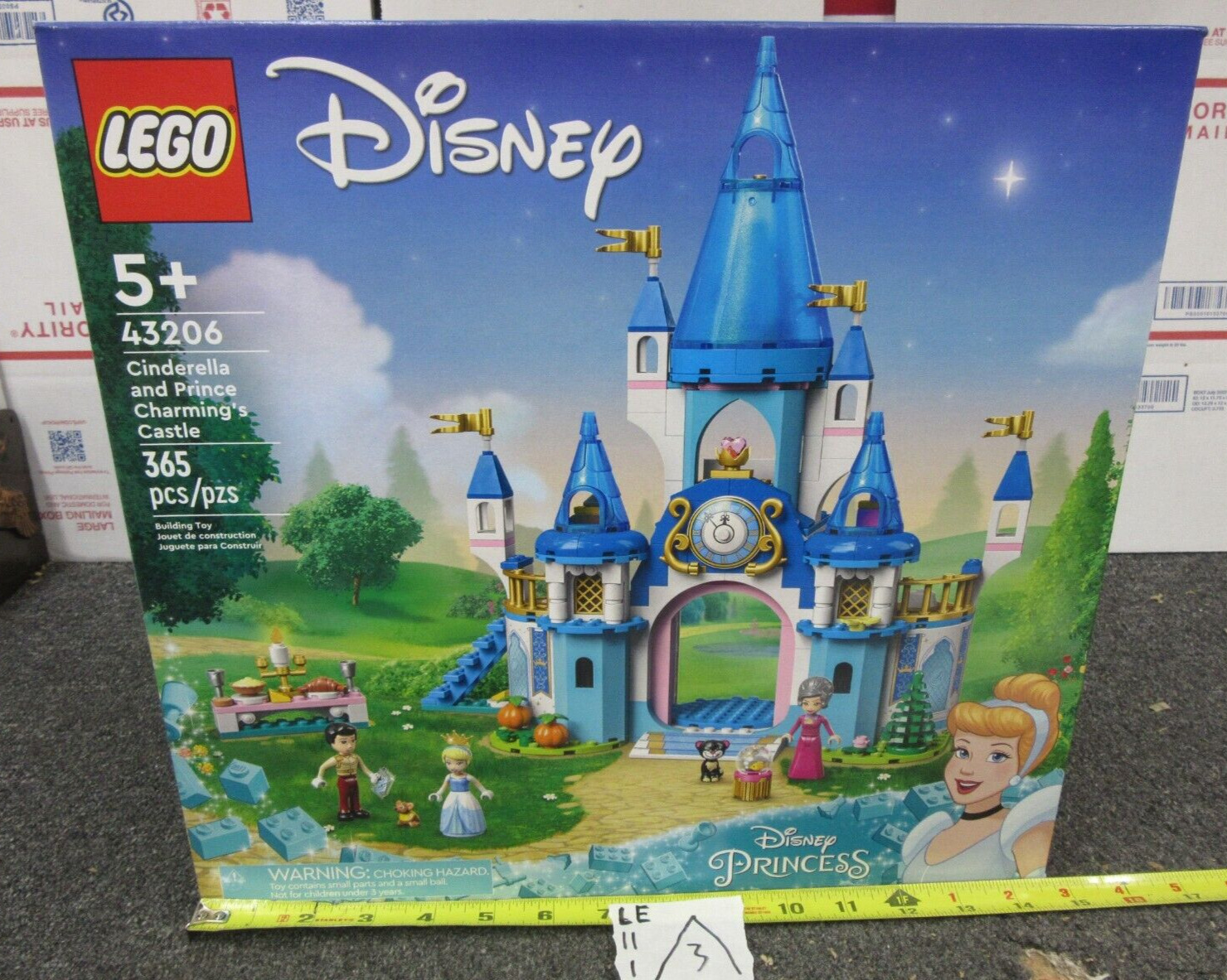 NEW LEGO 43206 Disney Cinderella and Prince Charming's Castle Set with Figures