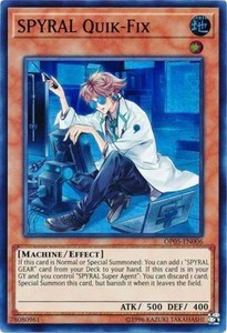 SPYRAL Quik-Fix - OP05-EN006 - Super Rare - Unlimited Edition x3 - Near Mint