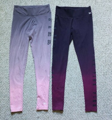 Leggings De Yoga Victoria's Secret à Lanières Roses Ombré - Taille XS - Neuf Avec étiquettes