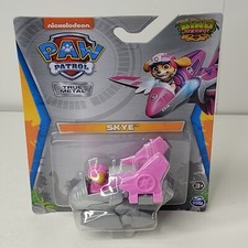 PAW Patrol Skye DINO RESCUE Plane Vehicle True Metal Diecast Dinosaur Pink New