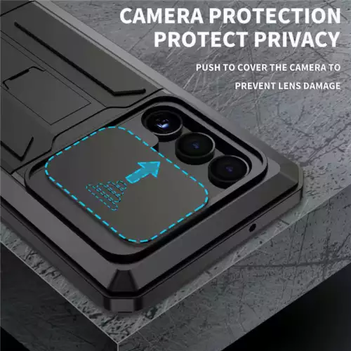 Metal Gorilla Glass Hybrid Waterproof Case Cover f Samsung S25Edge S24 S25 Ultra - Picture 15 of 52