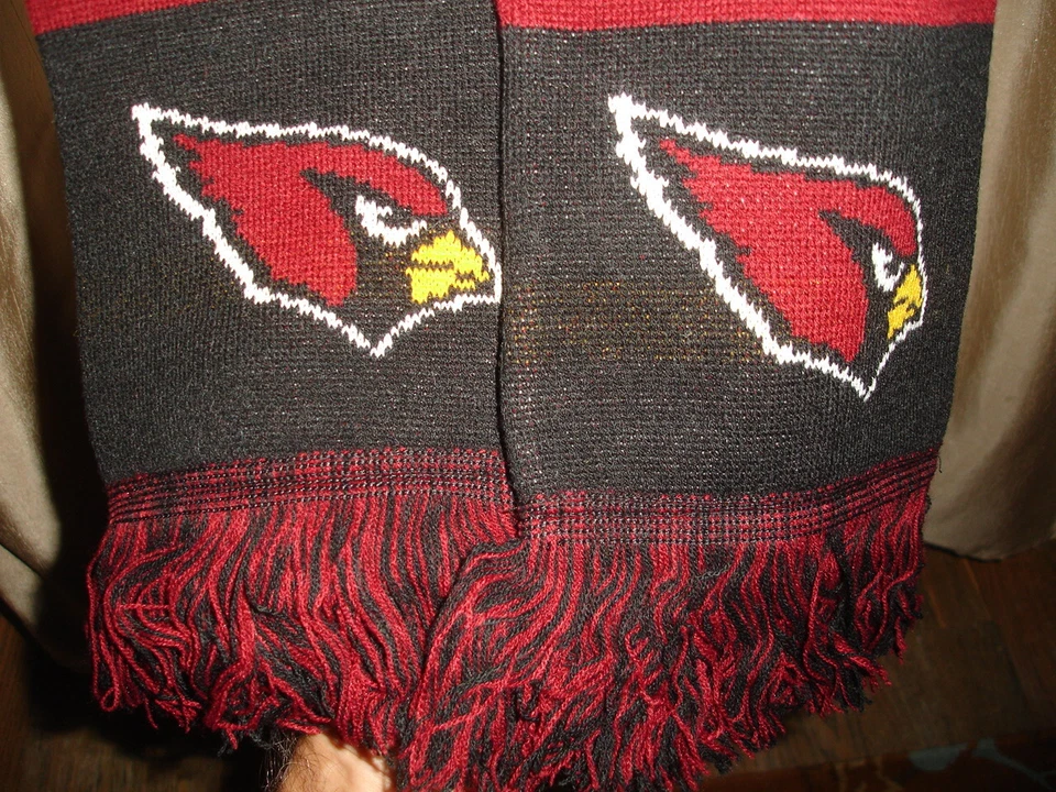 全新 64 英寸 ARIZONA CARDINALS NFL 橄榄球队 SCARF 冬季外套 夹克 主页横幅 — 第 3/4 张图片