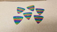 6 x Pickboy 1.20mm Rainbow Classic Triangle Guitar Picks Discontinued