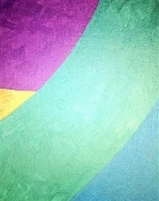 PAINTING,'UNE BEL AILE OISEAU(B)', ACRYLIC,ABSTRACT,CANVAS BOARD,FREE SHIP!