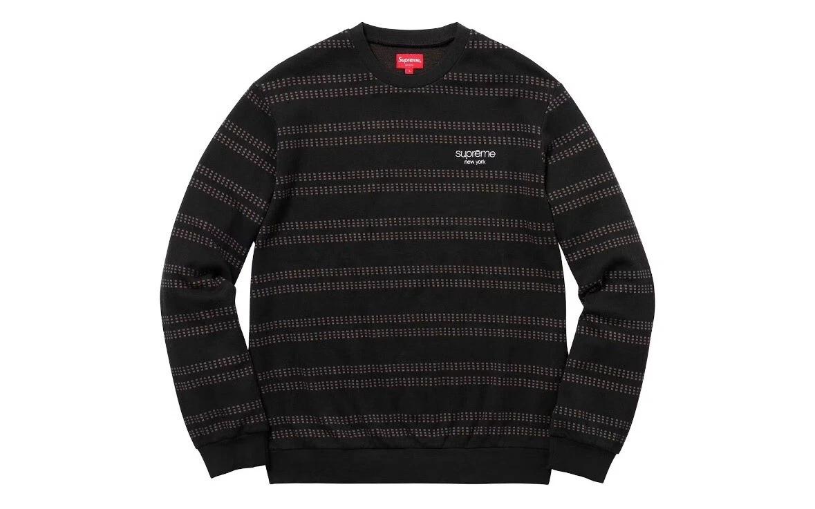 Pull à rayures Supreme Dash noir L