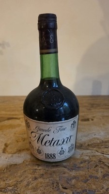 Metaxa Grande Fine   Alte Sammlerflasche / Rarität   Ungeöffnet