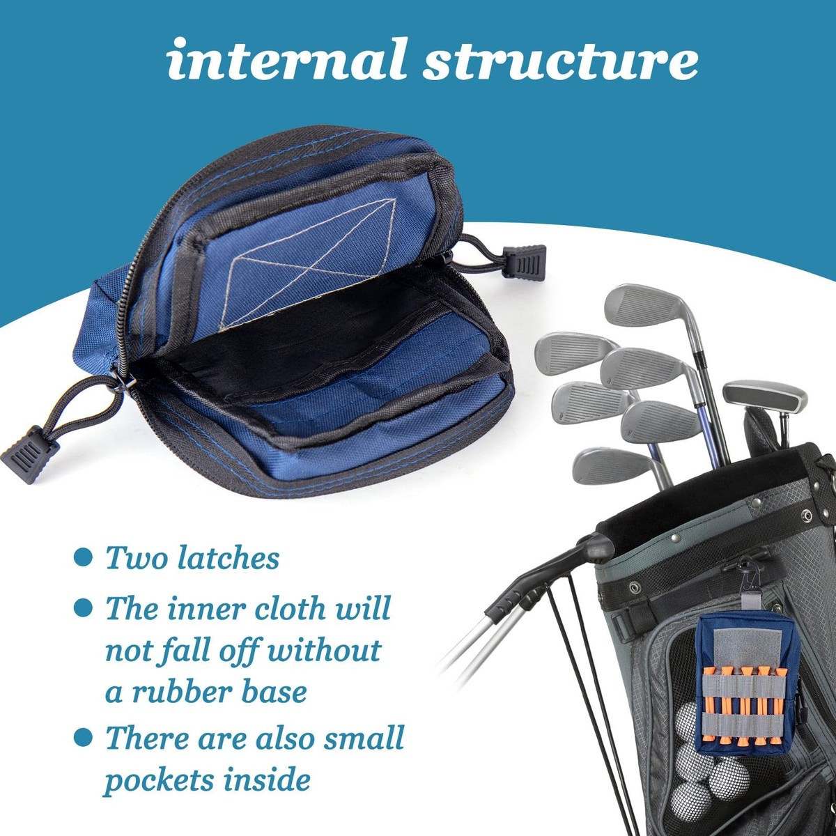 CHAKAE Sac De Transport Pour Télémètre De Golf Magnétique, Sac De Rangement étanche Et Antichoc Pour La Chasse, Le Golf