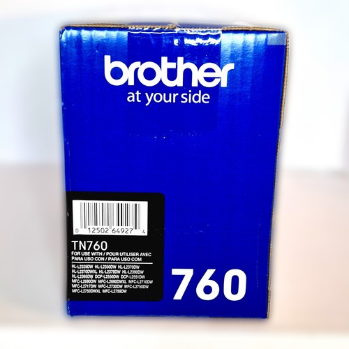 Brother TN760 High Yield Toner Cartridge Black Genuine OEM Sealed Box - Picture 6 of 7