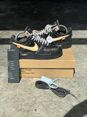 Size 7 - Nike Air Force 1 Low x OFF-WHITE Black 2018