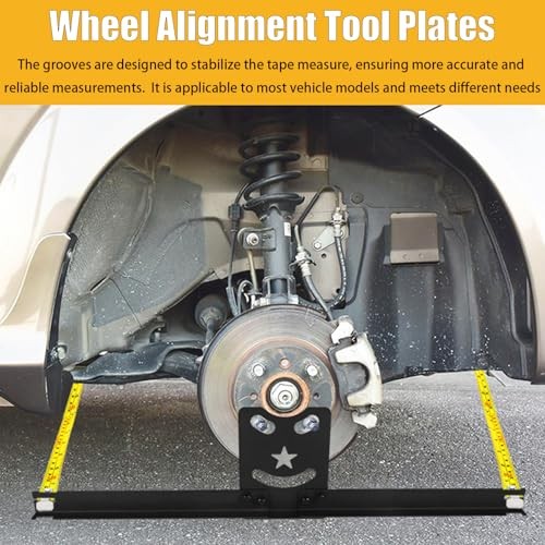 Wheel Alignment Tool Plates, Heavy Duty Toe Alignment Tool Plates, Car Black