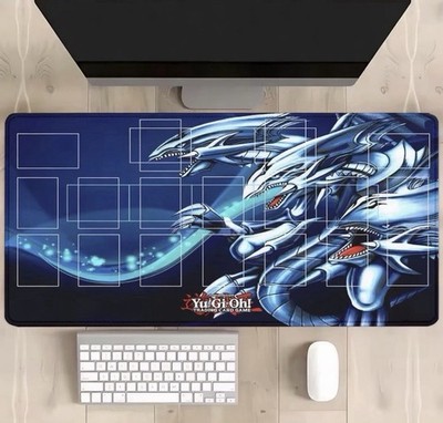 Blue Eyes Ultimate Dragon CCG Playmat Yu-Gi-Oh! TCG Playmat Card YGO Mat 24in