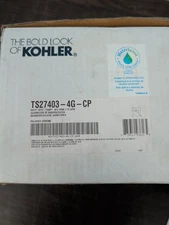 Kohler TS27403-4G-CP Riff Tub & Shower Faucet Trim Kit, 1.75 GPM, Chrome (No Val