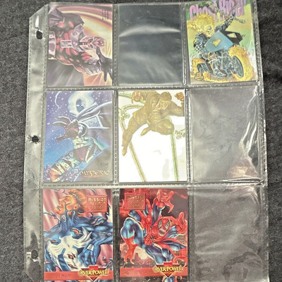 Marvel OverPower Mission Maximum Carnage/Ghost Rider 9 Foil LE Lot 1995
