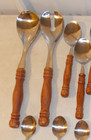 26 Pc Wood Handle Stainless Taiwan Flatware Old COLONY 6 Place Settings  + — photo 2