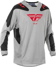 Fly Racing Kinetic SYM Mens MX Offroad Jersey Light Gray