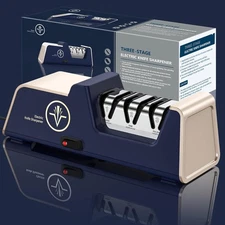 Professional Electric Knife Sharpener with 100% Diamond Abrasives and Precision 